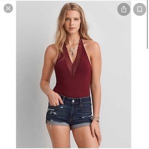 American Eagle Halter Bodysuit